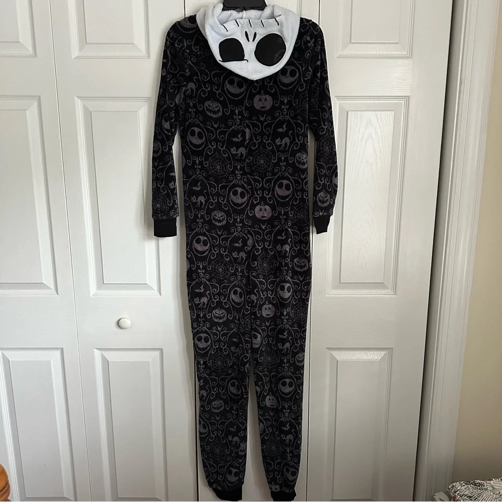 Disney Nightmare Before Christmas Womens S Jack Skellington Hooded Halloween - Picture 3 of 12